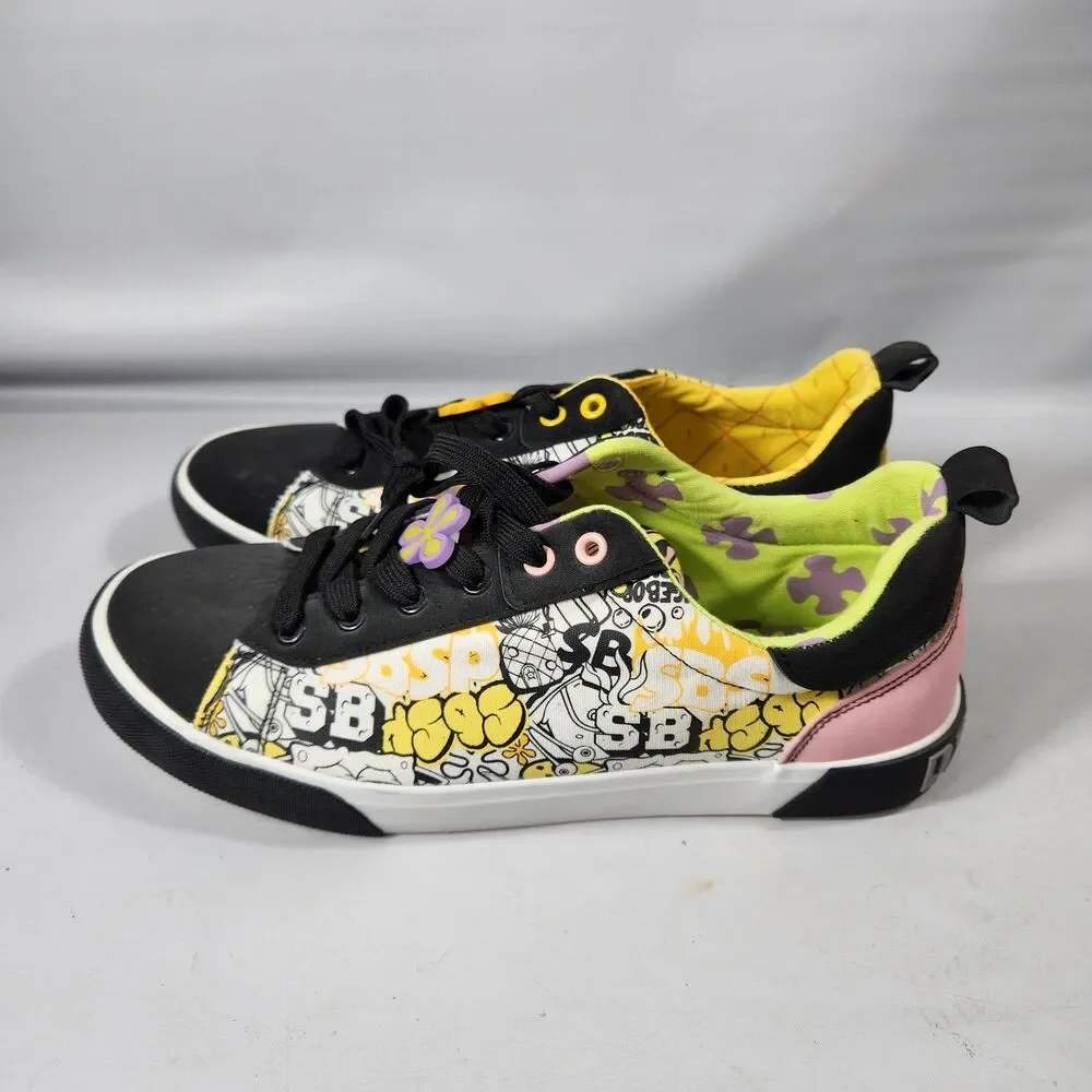 Spongebob Square Patrick Mens Size 11 Graphic Sneakers Shoes Low Top Lace Up